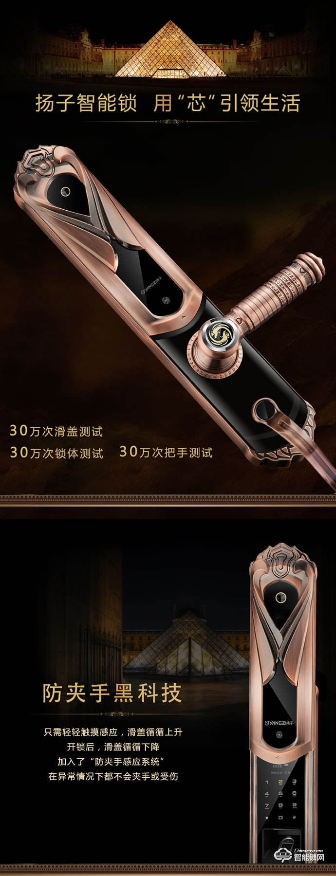 揚子智能鎖 888家用別墅大門密碼鎖