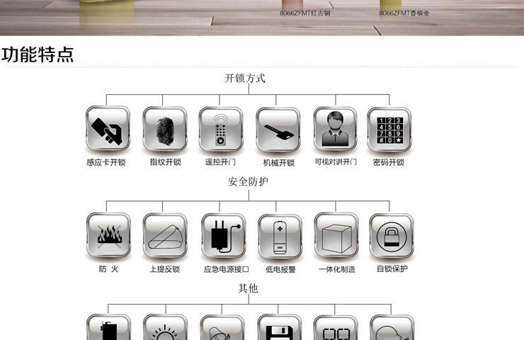 同創新佳智能鎖 家用智能指紋防盜密碼鎖