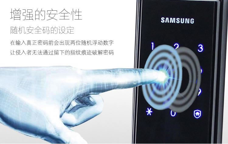 三星電子智能鎖H505 防盜門感應刷卡鎖