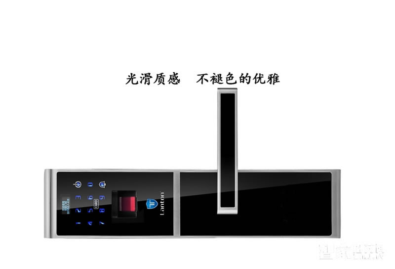 藍盾智能鎖 LT-7000F指紋鎖密碼鎖刷卡鎖直板黑色