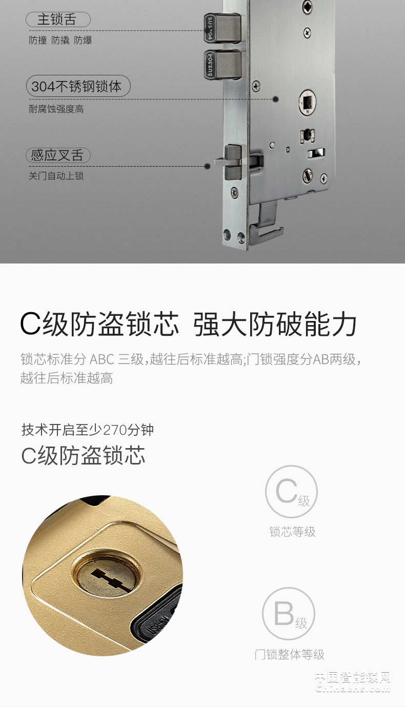 YGS楊格指紋鎖 密碼鎖智能鎖電子鎖 指紋家用防盜門鎖智能門鎖S62