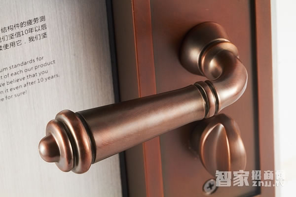 艾棲指紋鎖 家用純銅系列 電子智能門(mén)鎖