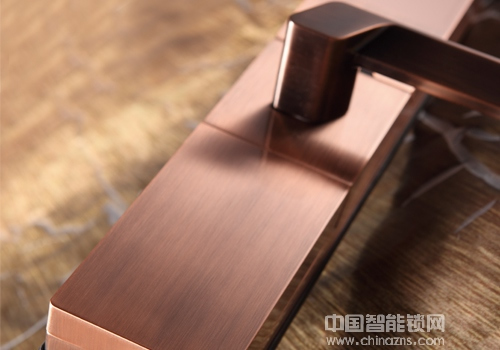 歐朗德思歌智能鎖 紅古銅滑蓋指紋密碼鎖