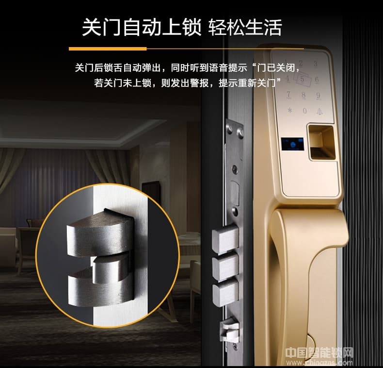 鑫國鑫智能鎖 手機(jī)APP智能指紋門鎖 智能報警防盜鎖
