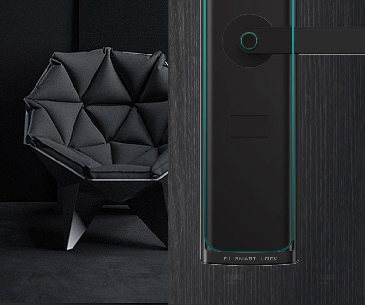 拉盯指紋鎖 不銹鋼滑蓋指紋鎖 家用刷卡密碼鎖