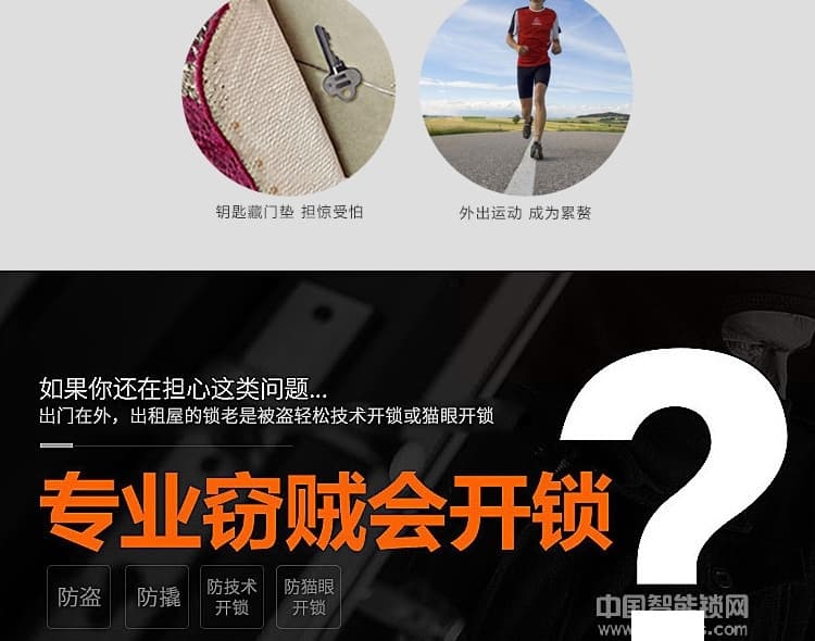 歐寶麗智能鎖 APP遠程操控智能鎖 室內感應電子鎖