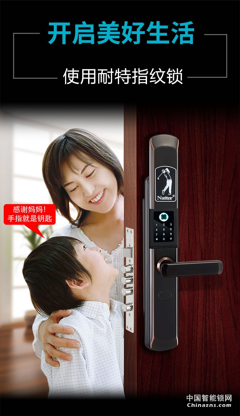 耐特2號(hào)高級(jí)防盜鎖 家用指紋鎖
