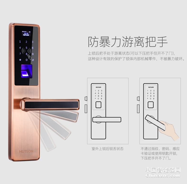 匯泰龍指紋鎖DS-69898 云智能手機(jī)APP控制密碼鎖