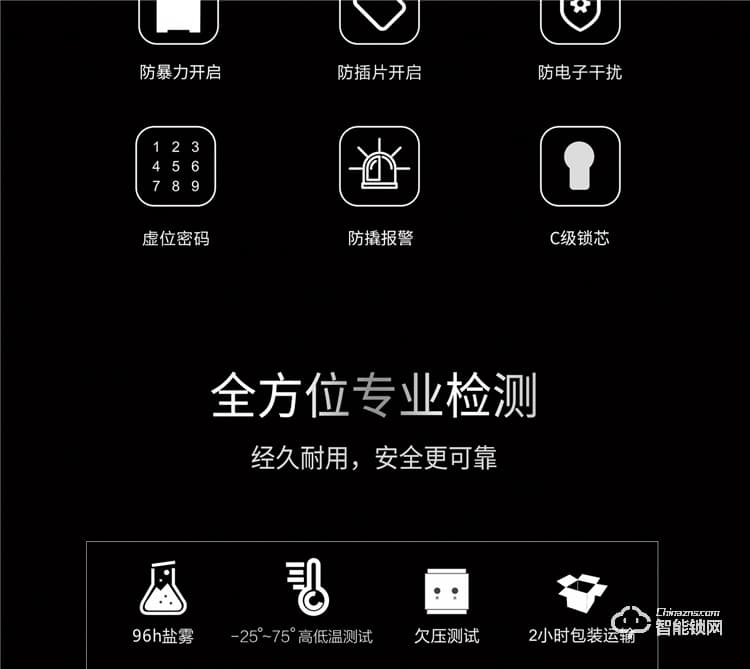 揚子智能鎖 SZ1家用半自動防盜門鎖