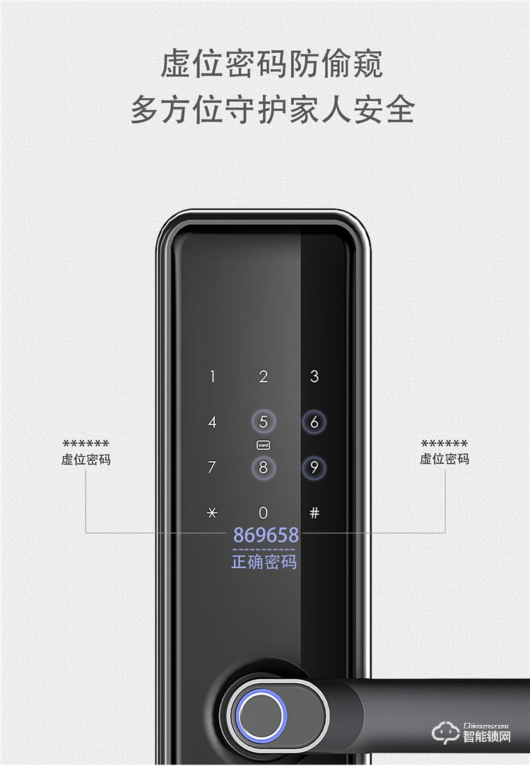 揚子智能鎖 S6一握開家用防盜門鎖