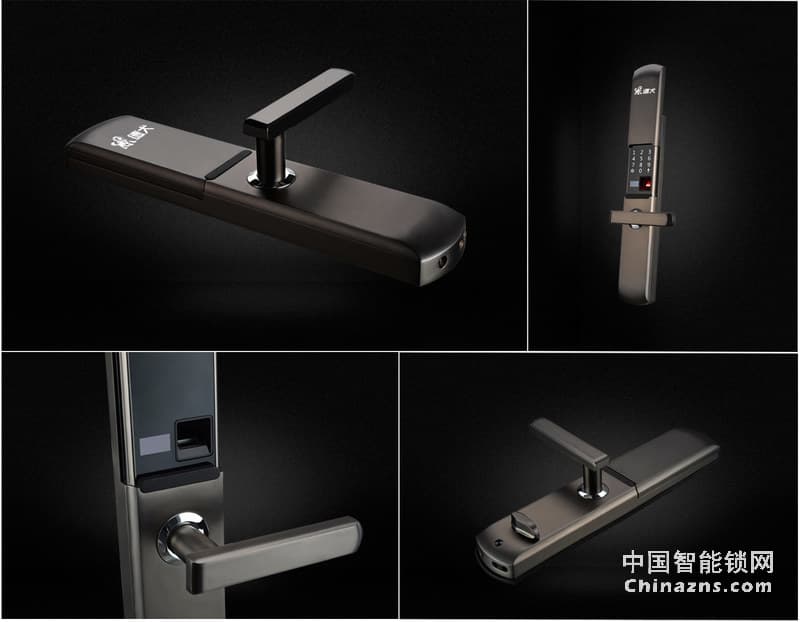 德犬智能鎖 H1滑蓋指紋鎖 雙開組合安全加倍