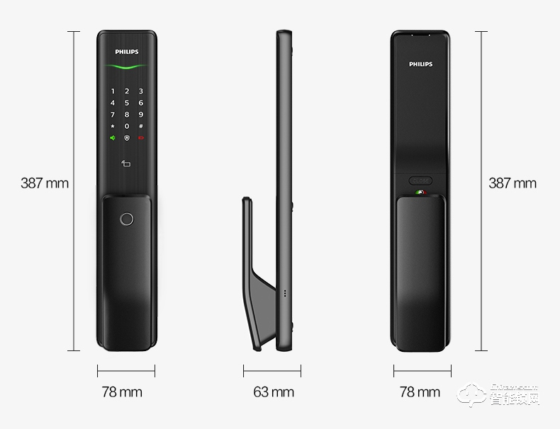 飛利浦智能鎖 Alpha推拉式全自動電子密碼鎖
