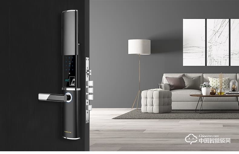 云咖智能鎖K2滑蓋智能門鎖 公司家用防盜門鎖電子鎖