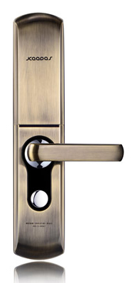 君豪智能鎖 滑蓋指紋鎖 家用防盜密碼刷卡鎖