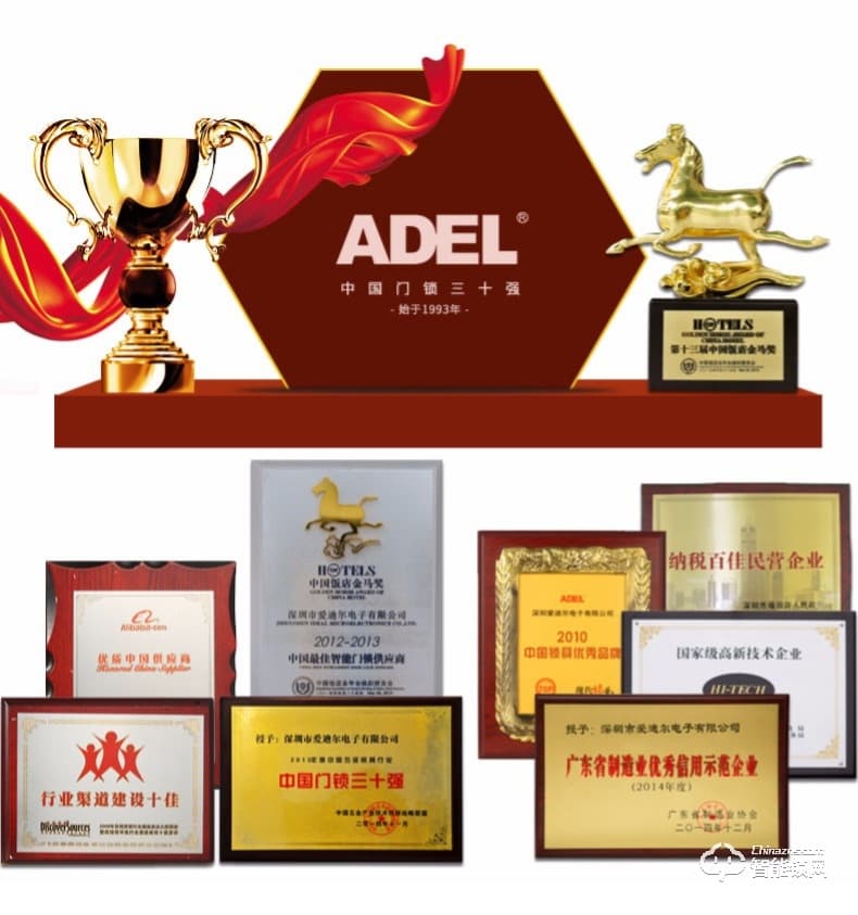 愛迪爾指紋鎖  US99刷卡感應滑蓋智能門鎖