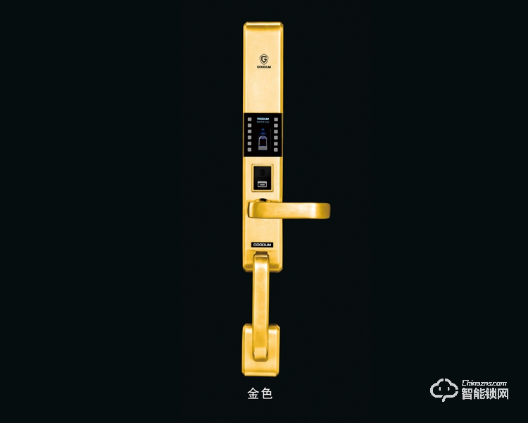 高盾智能鎖 F9800L指紋密碼鎖 純不銹鋼防盜門天地桿鎖體