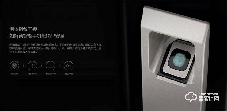 綠米智能鎖 S1刷卡指紋密碼智能鎖