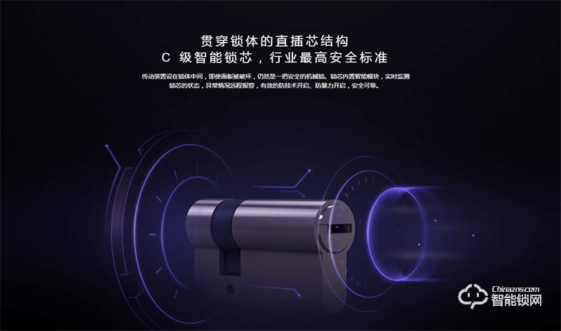 小米智能鎖 一體化活體指紋鎖