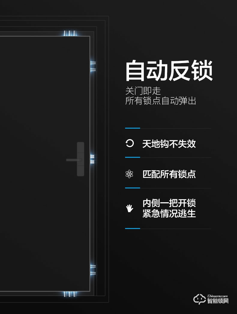 王力指紋鎖 Z206家用智能鎖IC卡鎖