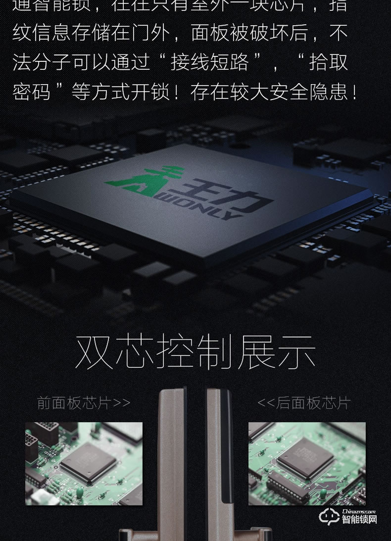 王力指紋鎖 GL208家用智能安全門密碼鎖