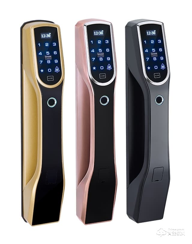 古斯曼智能鎖 GSM-807香檳金智能感應指紋鎖