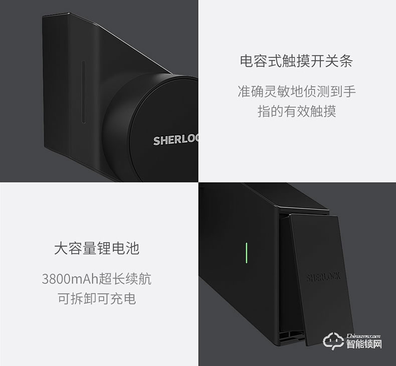 眾家安指紋鎖 智能貼鎖家用防盜門鎖