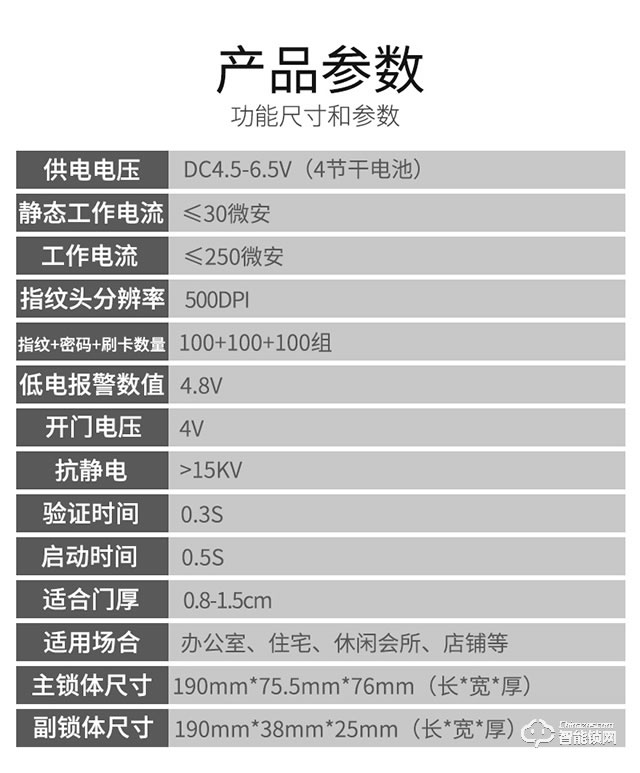 眾家安指紋鎖 智能電子密碼刷卡鎖