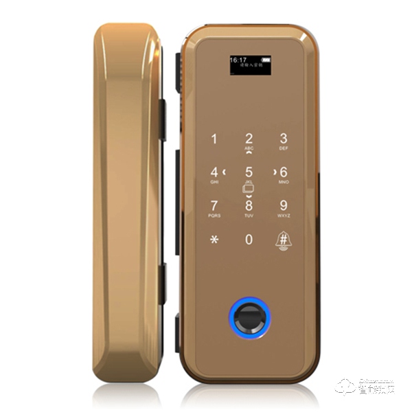 鎧麥斯智能鎖 K3智能玻璃門指紋鎖