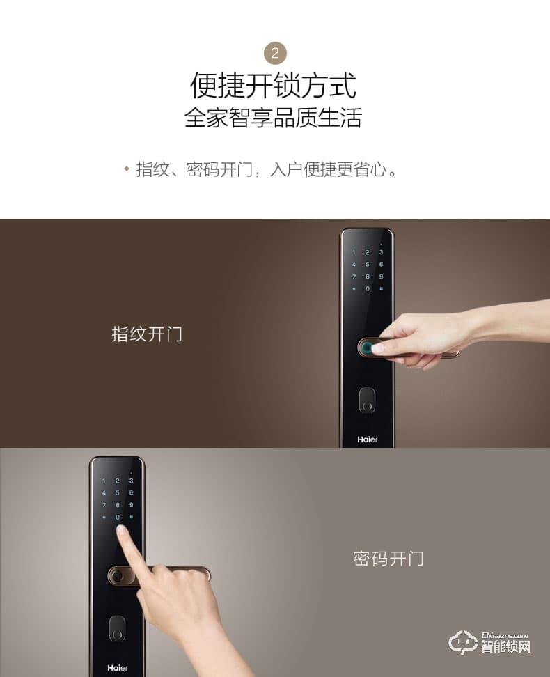 海爾智能鎖 NB系列家用防盜門電子鎖