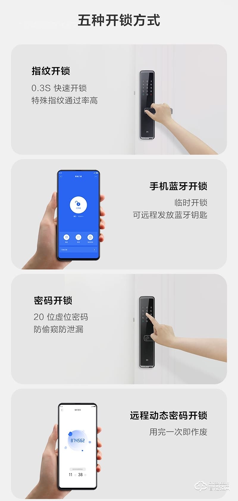 創米小白 C1大指紋鋅合金智能門鎖