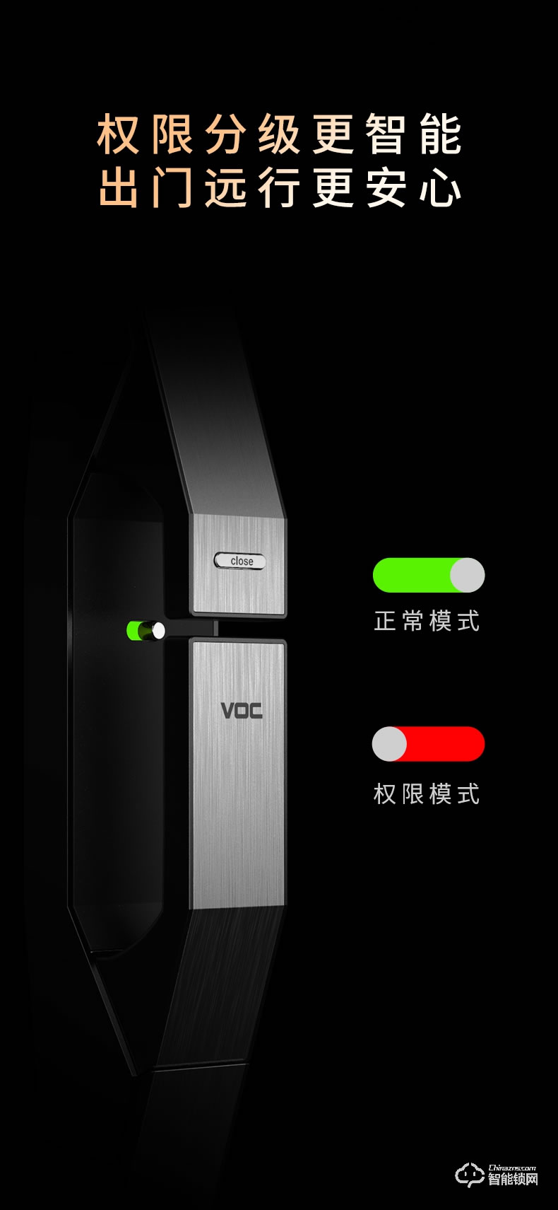 VOC智能鎖 T9大門鎖磁卡推拉式智能鎖
