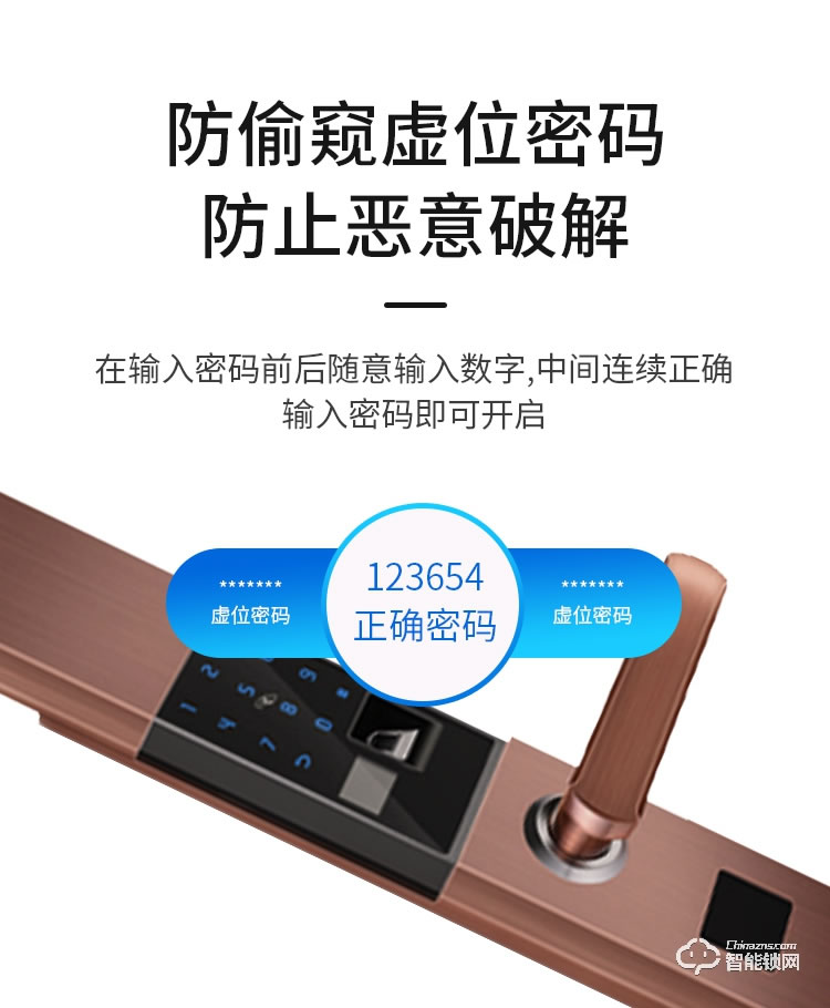 蘭和智能鎖 M36家用防盜門鎖半導體指紋鎖