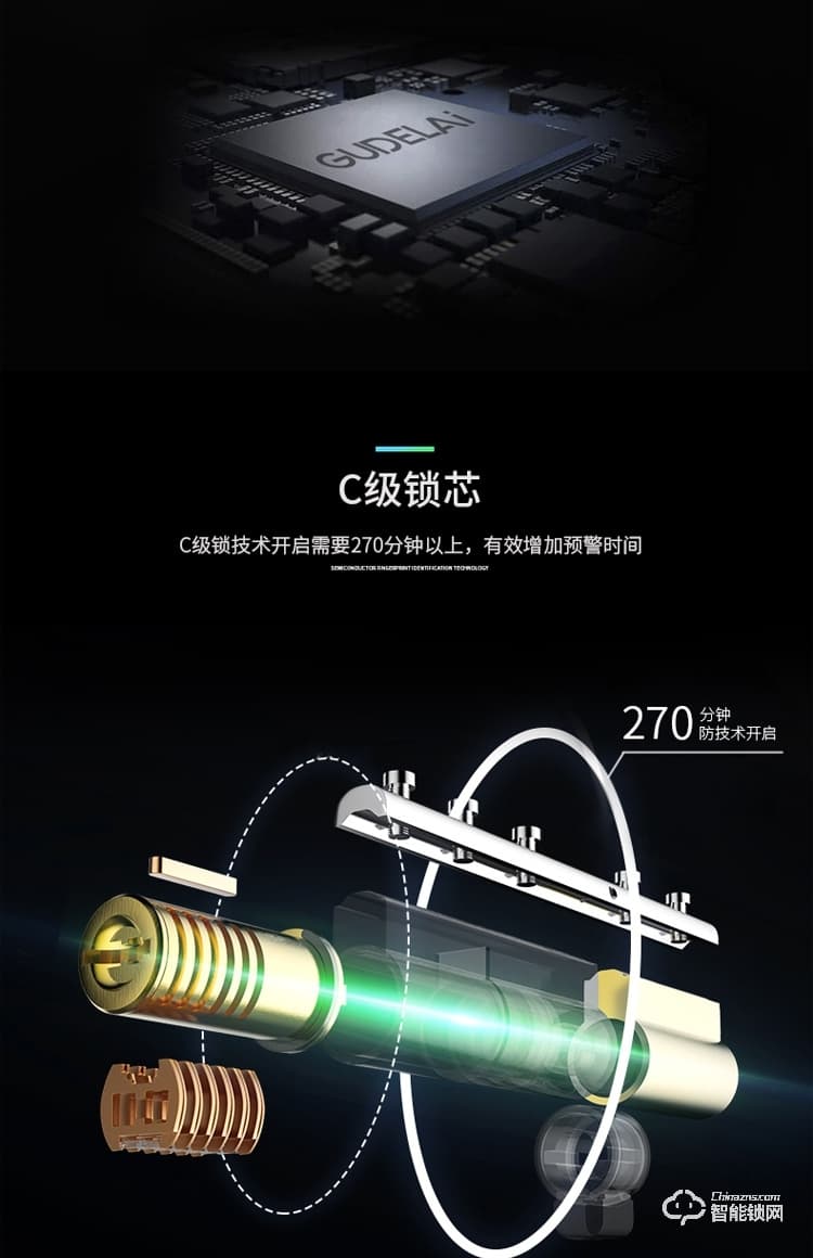 索立捷智能鎖 168現代風格智能指紋鎖