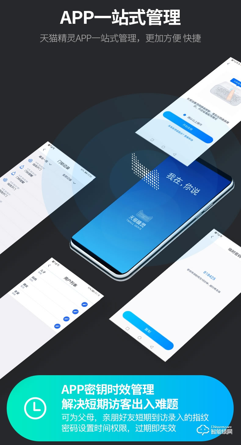 羅曼斯智能鎖 G3家用防盜門指紋鎖電子門鎖