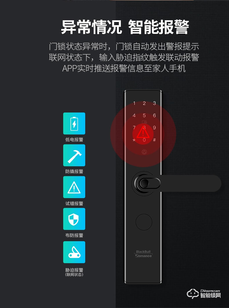羅曼斯智能鎖 G3家用防盜門指紋鎖電子門鎖