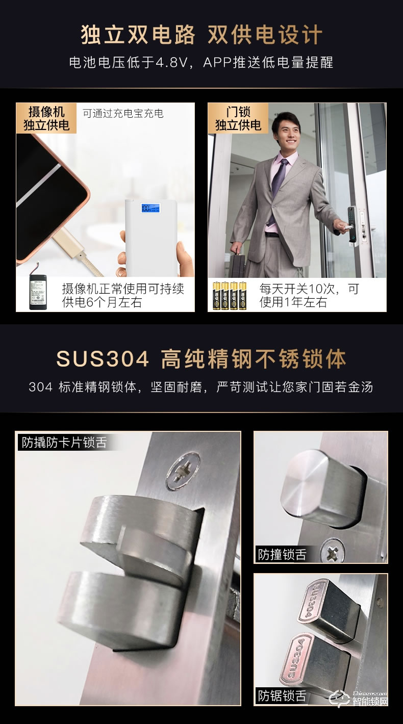 樂(lè)橙智能鎖 K5遠(yuǎn)程監(jiān)控電子密碼智能門(mén)鎖