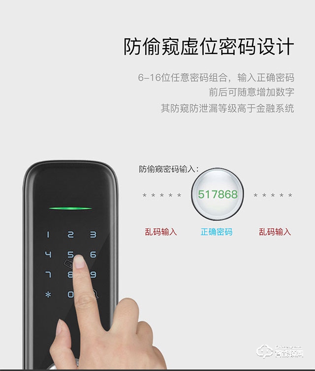 西紅仕智能鎖 1號家用防盜門密碼鎖