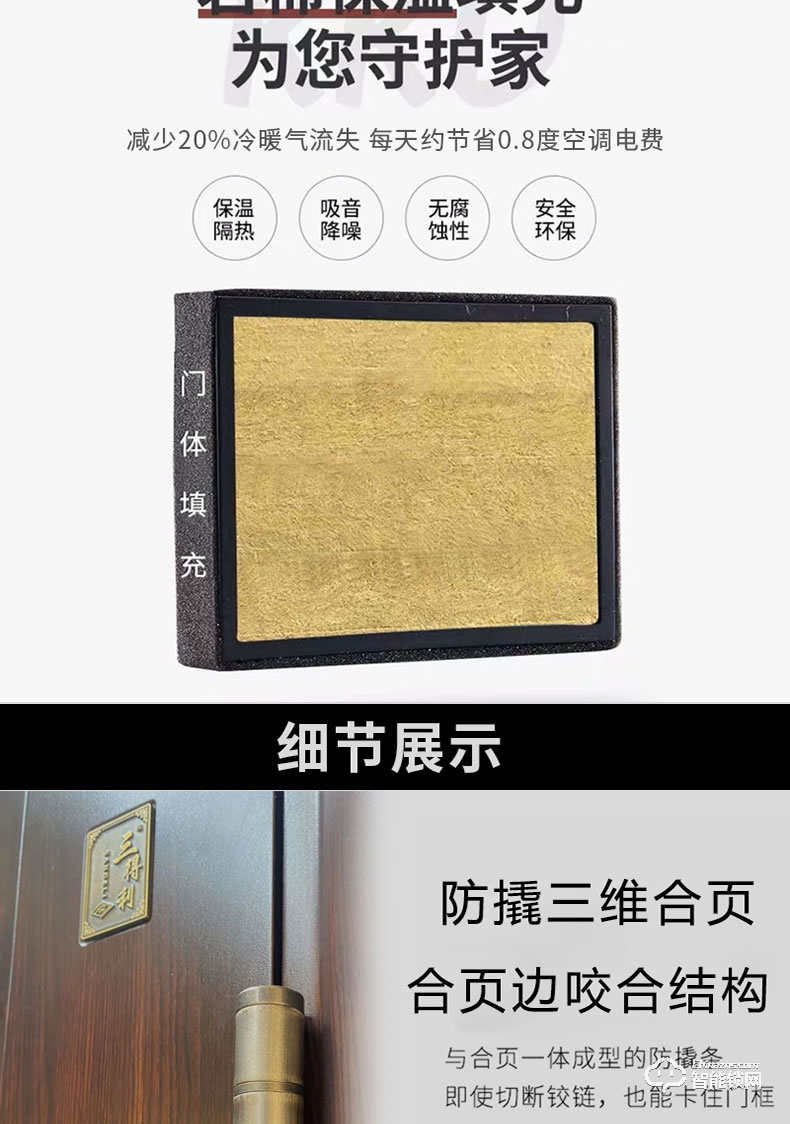 三得利智能門(mén) SDL-王者風(fēng)范2號(hào)甲級(jí)防盜門(mén)家用大門(mén)