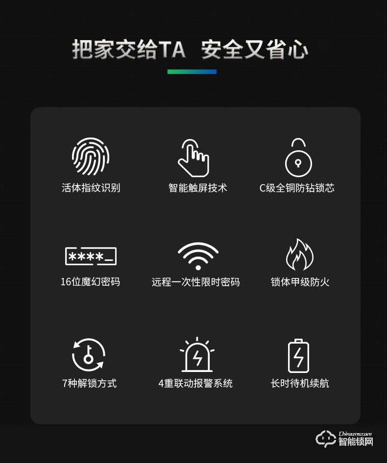 淺指智能鎖 SL-M2家用防盜門密碼鎖電子鎖
