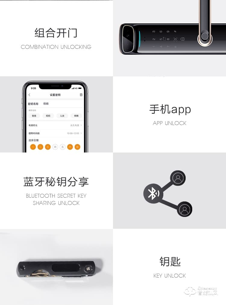 樂橙智能鎖 K6i人臉識別家用防盜門鎖