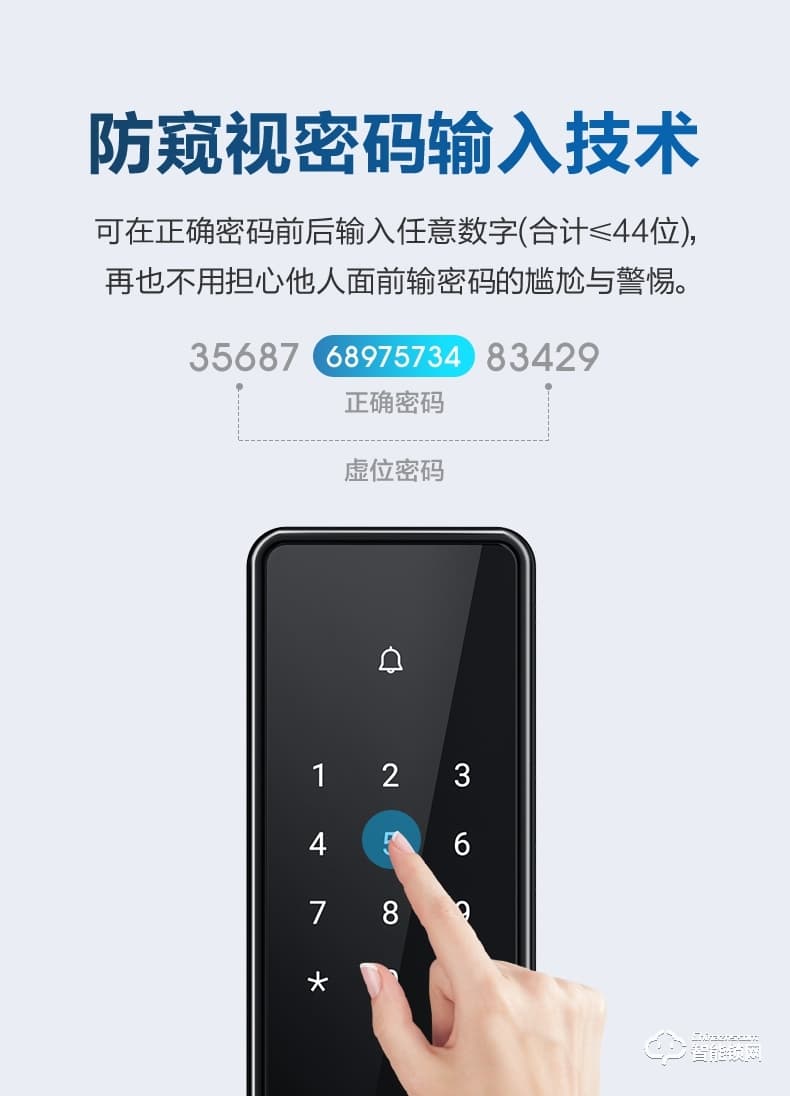 海爾智能鎖 E18直板式防盜門智能門鎖電子密碼鎖