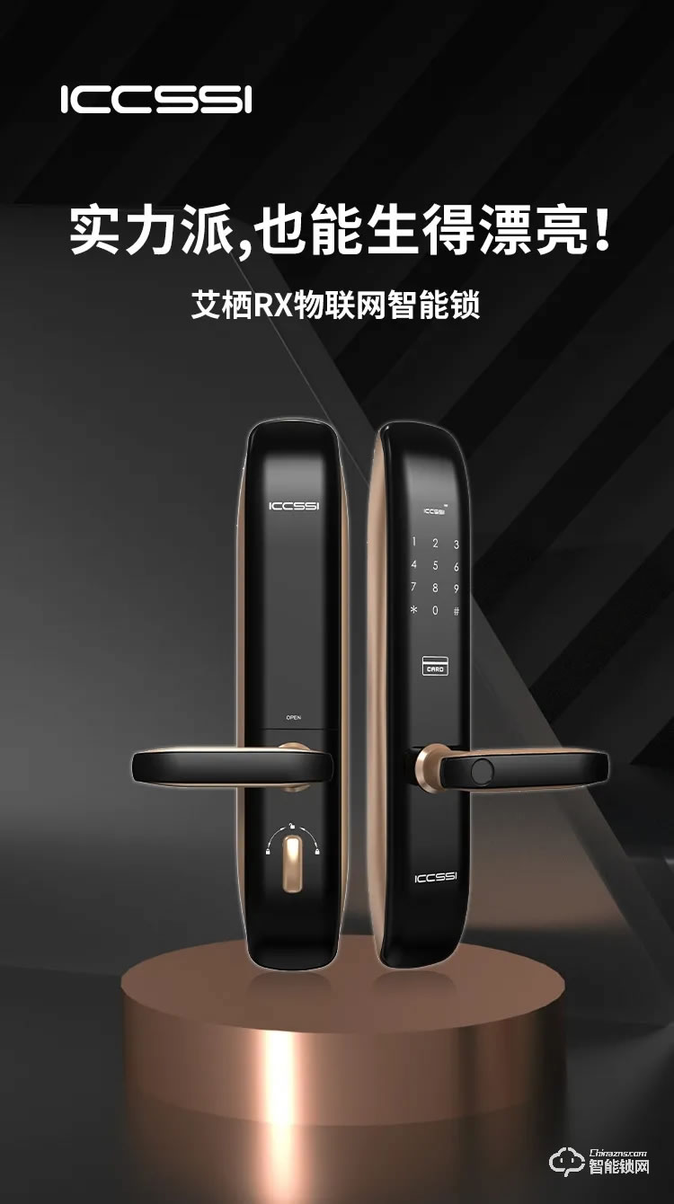 艾棲智能鎖 RX家用防盜門電子鎖密碼鎖
