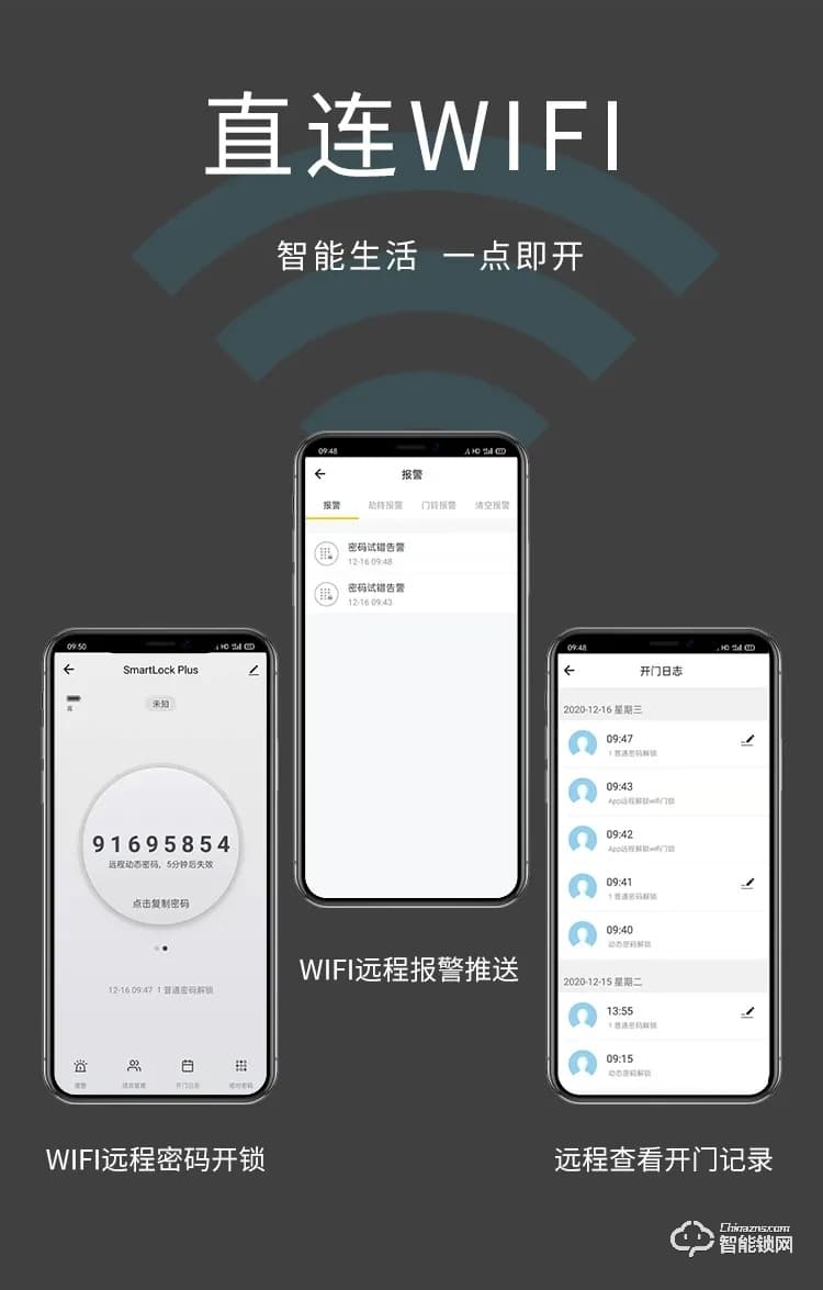 艾棲智能鎖 RX家用防盜門電子鎖密碼鎖