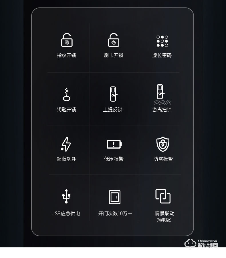 立林智能鎖 L06家用門鎖防盜門電子鎖