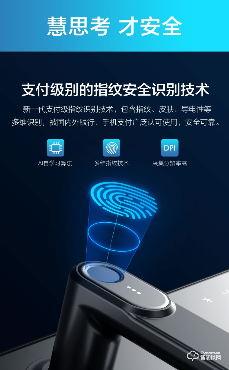 海爾20E智能鎖 2.5D高強度鋼化屏