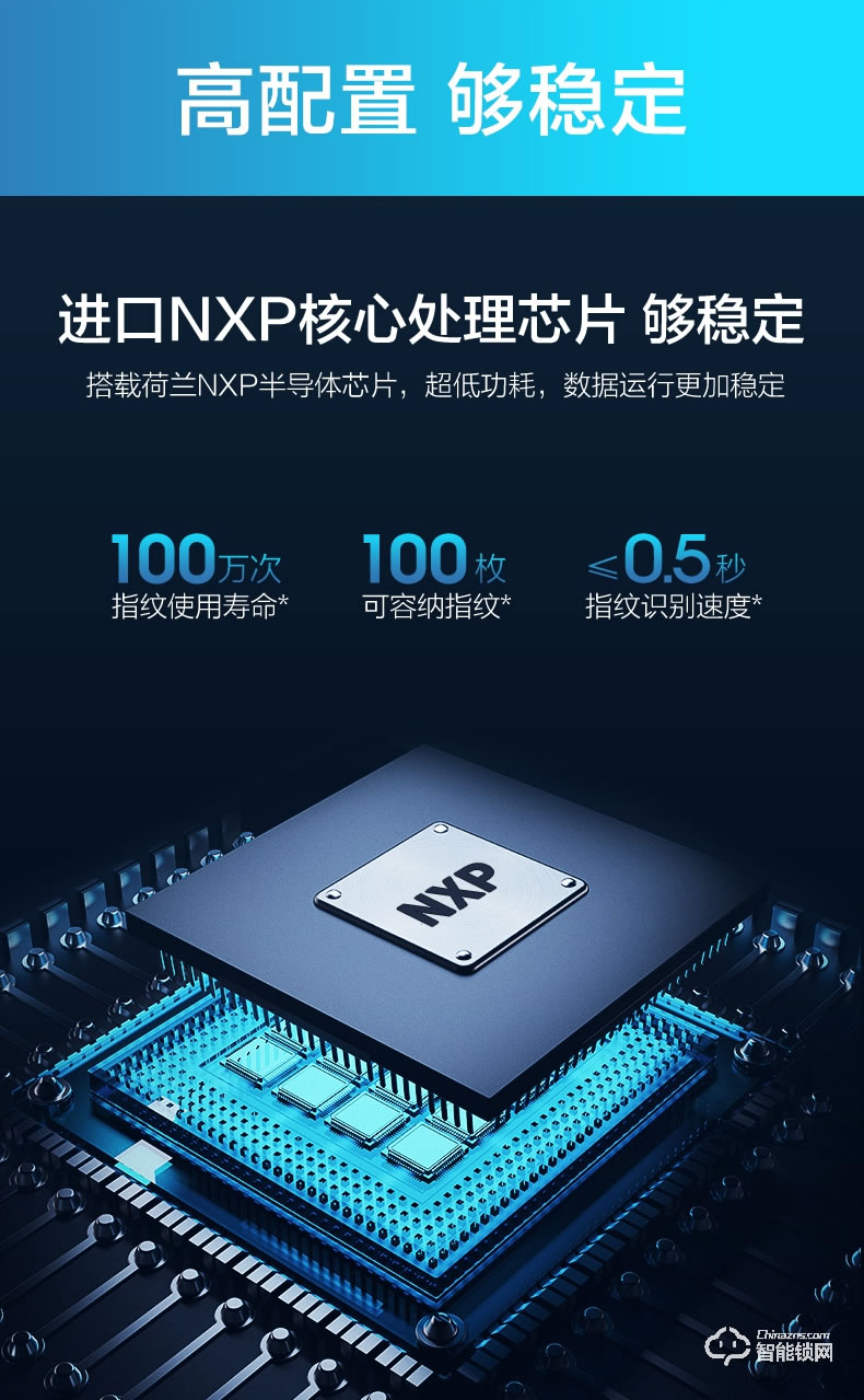 海爾20E智能鎖 2.5D高強度鋼化屏