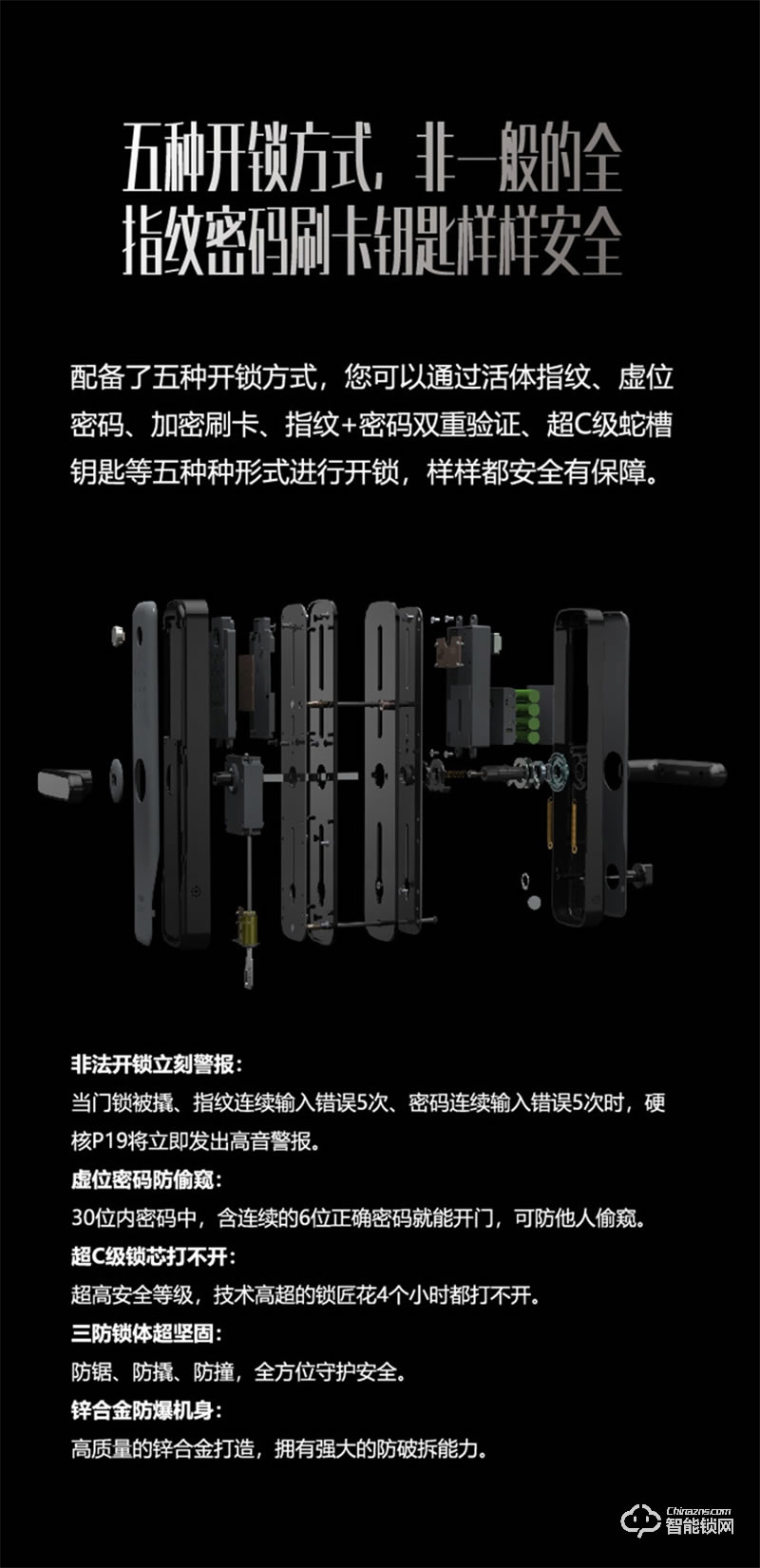 忠恒智能鎖P19 半導(dǎo)體硬核指紋頭