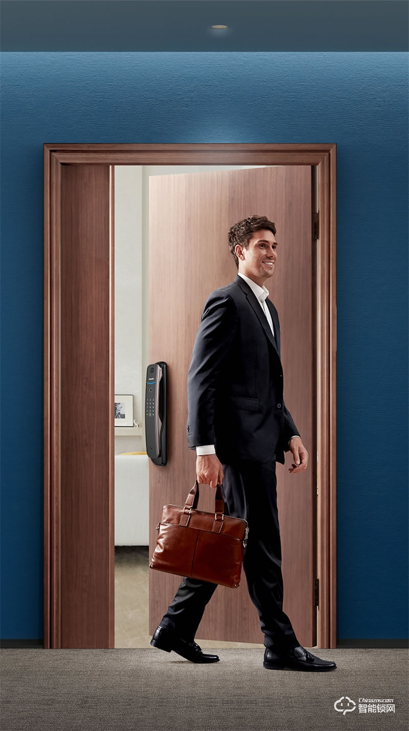 飛利浦智能鎖702 可視貓眼視頻監(jiān)控全自動密碼鎖