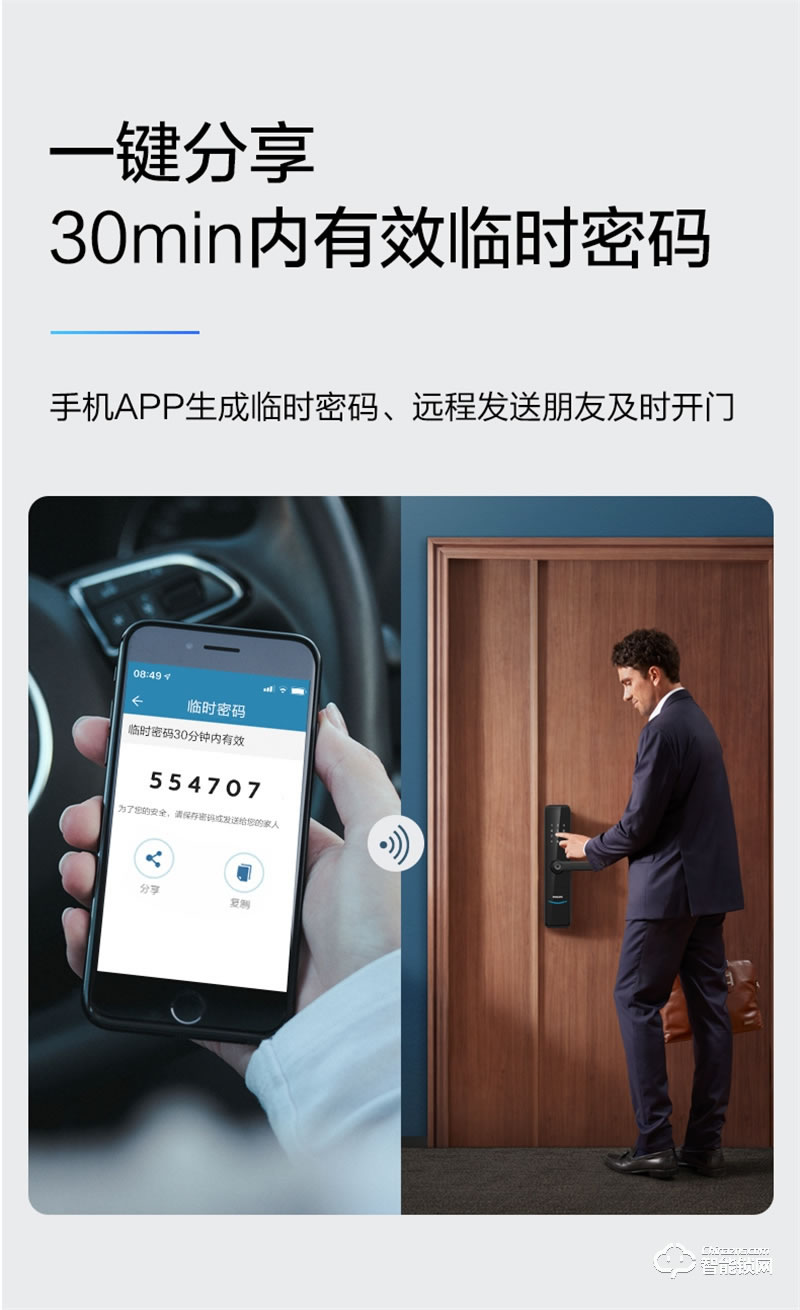 飛利浦智能鎖603E 指紋防盜門家用WIFI密碼電子鎖