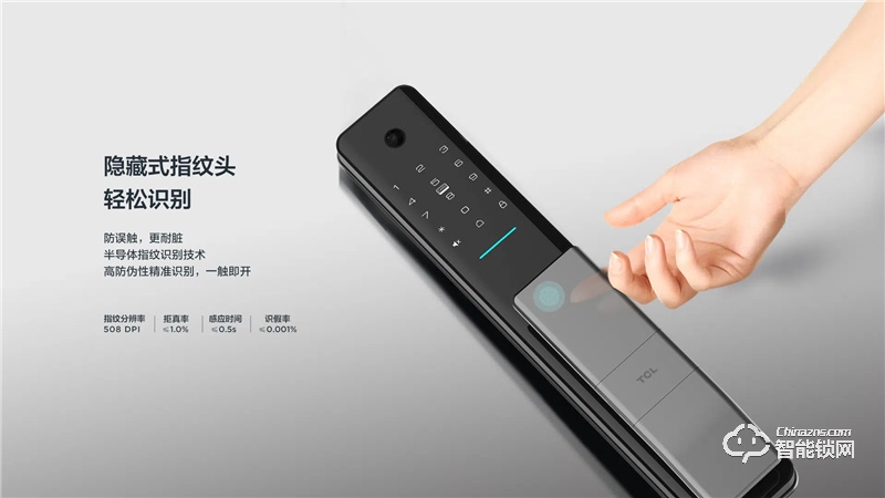 TCLAI大屏貓眼智能鎖K5C 密碼鎖電子鎖C級鎖芯遠(yuǎn)程開鎖